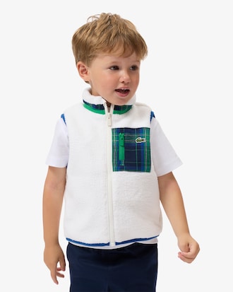 Ärmellose Weste aus Sherpa-Fleece