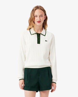 Golf-Pullover mit Polokragen und kurzen Ärmeln
