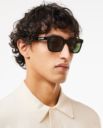 Rechteckige Sonnenbrille Rubbery Stripes