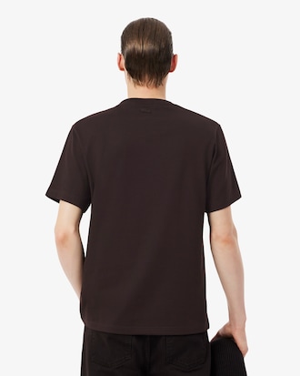 Schweres Classic Fit-T-Shirt mit Badge-Akzent