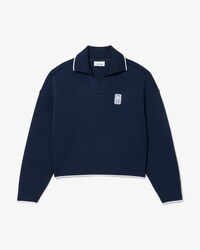Tennis-Sweatshirt Heritage mit Polokragen