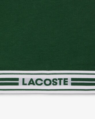 Sport-BH aus Stretch-Baumwolle mit kontrastierenden Streifen