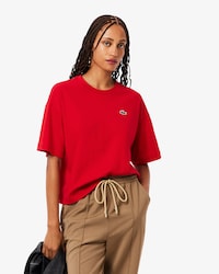 Relaxed Fit-T-Shirt mit Krokodil und Landschaft