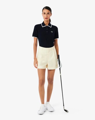 Golf-Pullover mit Polokragen und kurzen &Auml;rmeln