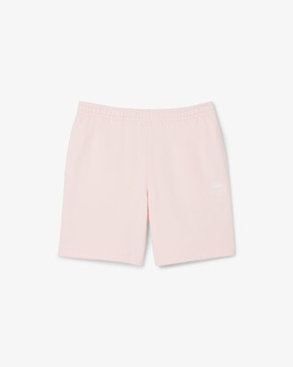 Shorts aus Baumwollfleece mit Druck