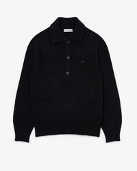 Pullover aus Tuchwolle mit hohem Kragen