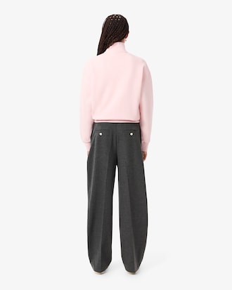 Übergroße Faltenhose aus Flanell