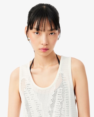 Geh&auml;keltes Tanktop aus Mesh