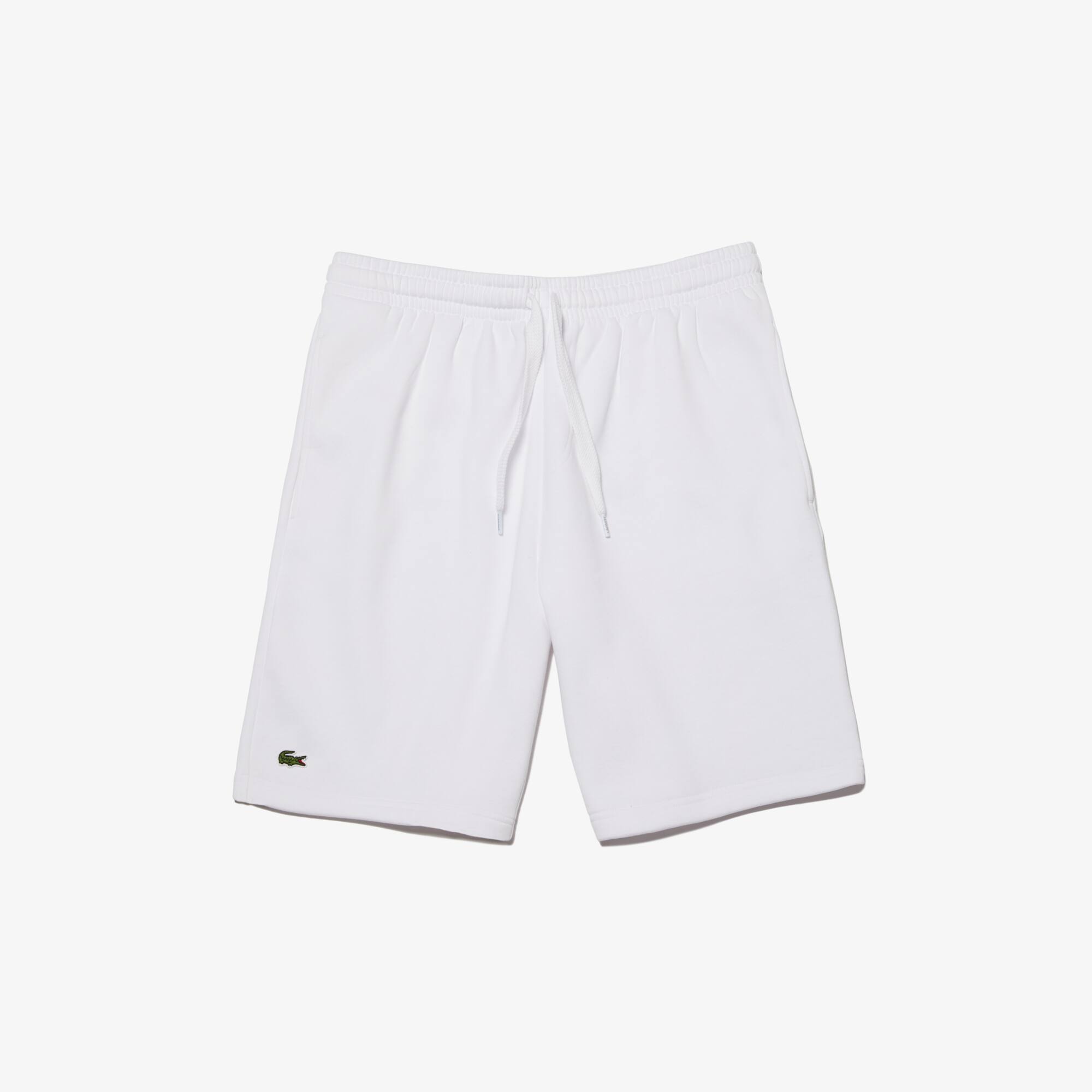 lacoste fleece shorts black