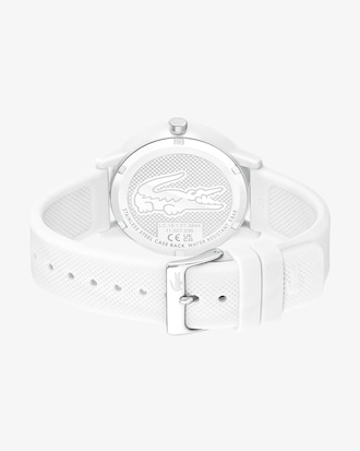 LACOSTE 12.12 Herrenuhr mit weißem Silikonband