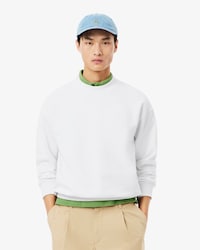 Sweatshirt aus Fleece mit Stickerei