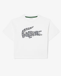 T-Shirt aus Baumwolle mit Monogramm-Print