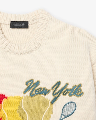 Runway Pullover mit Intarsien-Stickerei