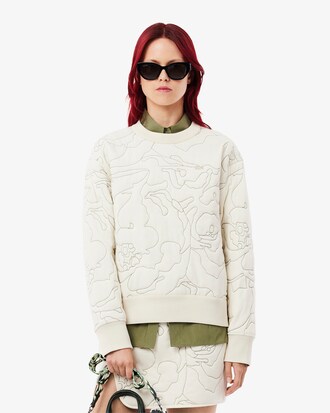 Wendbares Oversized-Sweatshirt mit Stickerei
