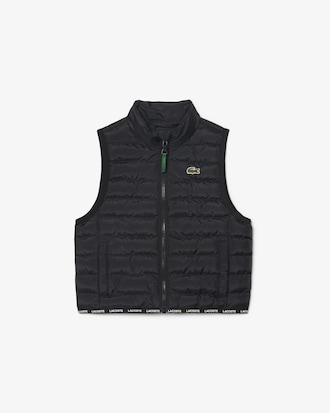 Gesteppte Unisex-Weste aus Taft