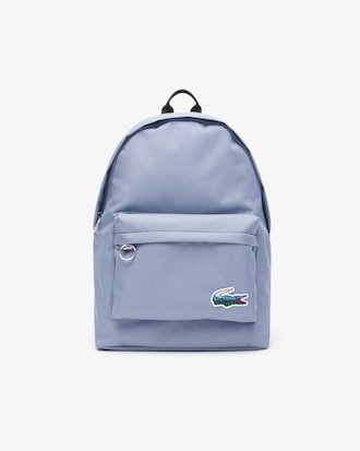 Rucksack mit Krokodil und Landschaft