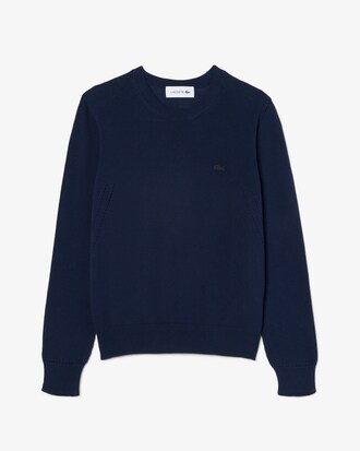 Pullover aus 3D-Strick mit Rundhalsausschnitt