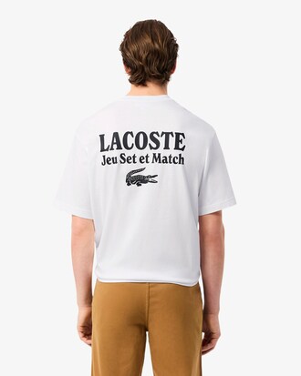 Loose Fit-T-Shirt aus schwerem Jersey mit Print