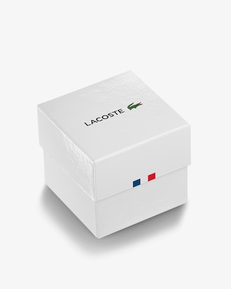 LACOSTE MOVE 12.12 Dreizeigeruhr aus navyfarbenem Silikon