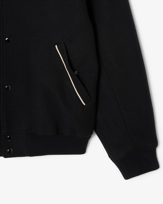 Collegejacke aus Wolle mit Akzent-Badge