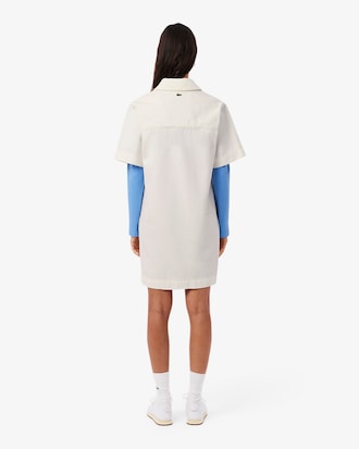 Oversized-Polokleid aus Denim