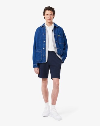 Cargo-Shorts aus Baumwollfleece
