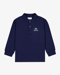 Polohemd Lacoste x Lamarel aus Petit Piqu&eacute; mit langen &Auml;rmeln