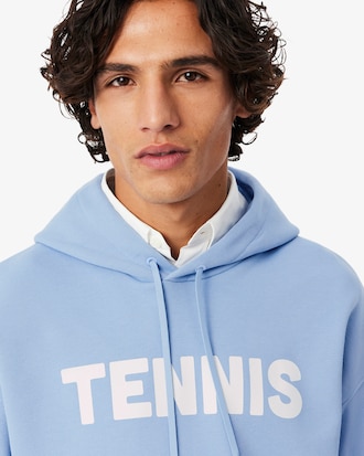 Hoodie mit Tennis-Print