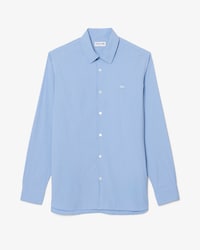 Slim Fit-Hemd aus gestreifter Stretch-Popeline
