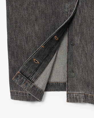 Denim-Kleid mit kurzen &Auml;rmeln
