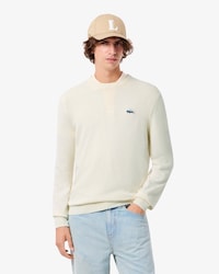 Pullover aus Baumwolle mit Krokodil und Landschaftsmotiv