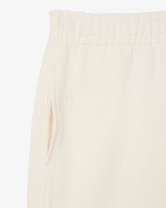 Hose aus Fleece mit geprägtem Logo