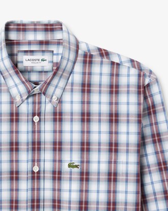 Kariertes Regular Fit-Hemd aus Popeline