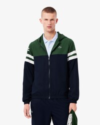 Wasserabweisende Tennisjacke mit Kapuze