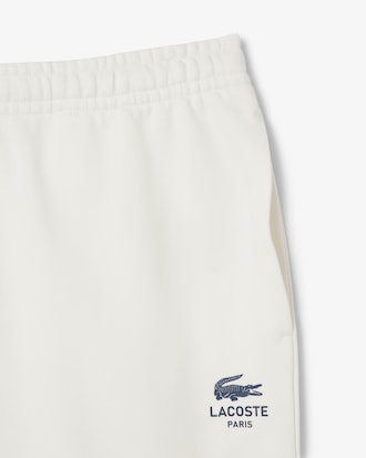 Shorts aus Baumwollfleece mit Druck