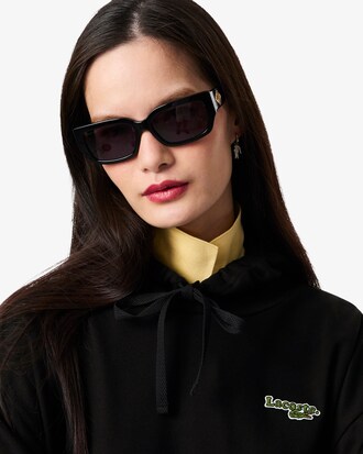 Oversized-Sweatshirt-Kleid aus Fleece