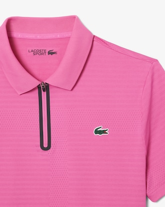 Tennis-Polohemd aus Stretch-Jacquard mit Ultra-Dry-Technologie