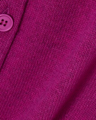 Cardigan aus Tuchwolle mit 3D-Strick und Polokragen