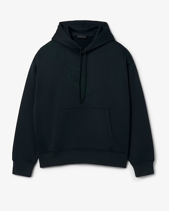 Hoodie Runway mit gesticktem Krokodil