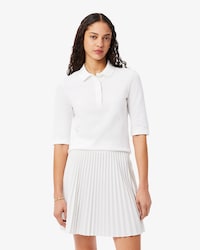 Slim Fit-Polohemd L.12.D mit Dreiviertelärmeln