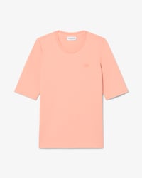 T-Shirt aus weicher Baumwolle mit Dreiviertel&auml;rmeln