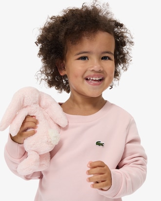 Sweatshirt aus Fleece mit Rundhalsausschnitt