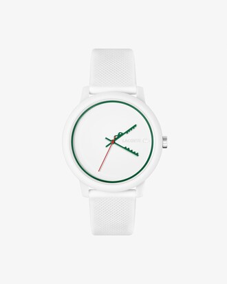 LACOSTE 12.12 Dreizeigeruhr aus Silikon mit Krokodil