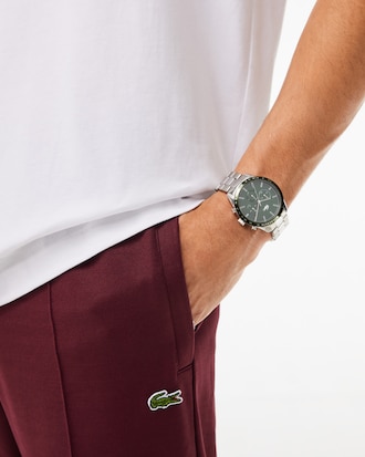Boston Chronograph aus Edelstahl