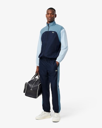 Wasserabweisende Trainingsjacke mit Colorblock-Design