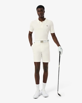 Golf-Pullover mit Polokragen und kurzen &Auml;rmeln