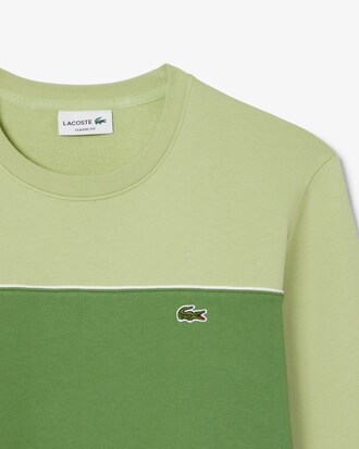 Fleece-Sweatshirt mit Colorblock-Design