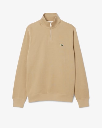 Sweatshirt aus Interlock mit hohem Kragen und Rei&szlig;verschluss