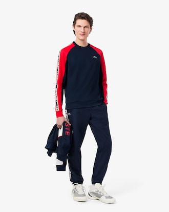 Sport-Sweatshirt mit Colorblock-Streifen