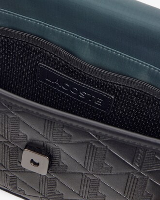 Mini-Kuriertasche aus Leder mit Monogramm
